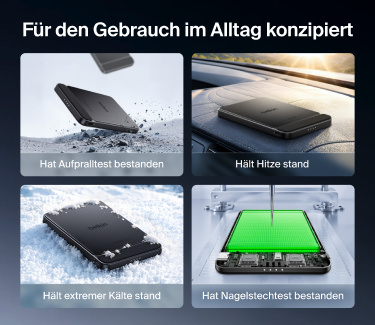 Schnelles Laden mit kompakten USB-C-Powerbanks