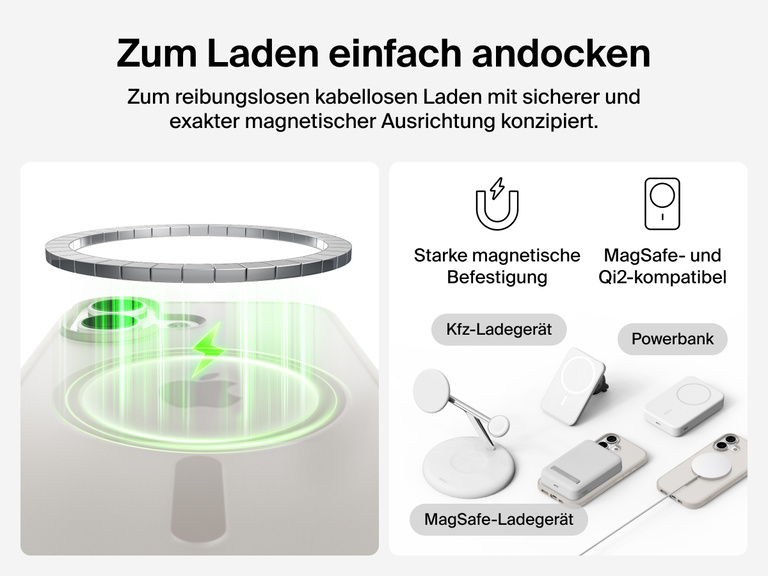 Close-up of Belkin SheerForce Grip Series Case for iPhone 17 with textured edges for secure, comfortable handling.