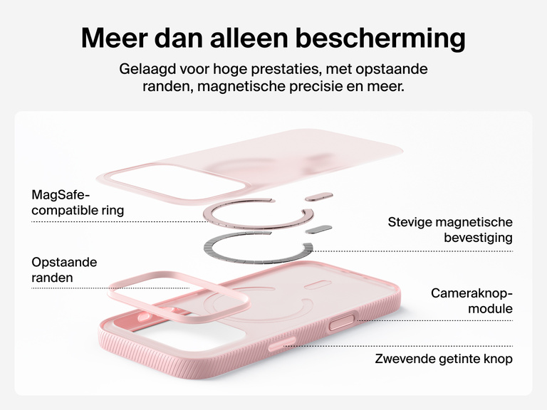 Belkin SheerForce Grip Series Case for iPhone 17 supports MagSafe and Qi2 wireless charging with strong magnetic alignment.