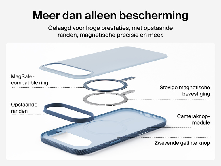 Belkin SheerForce Grip Series Case for iPhone 17 supports MagSafe and Qi2 wireless charging with strong magnetic alignment.