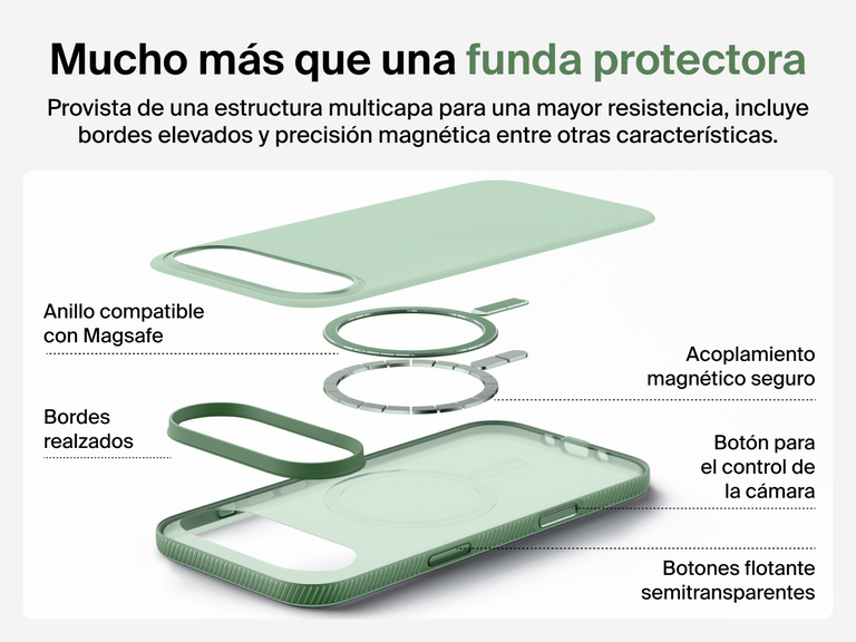 Belkin SheerForce Grip Series Case for iPhone 17 supports MagSafe and Qi2 wireless charging with strong magnetic alignment.