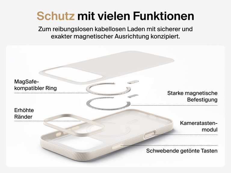 Belkin SheerForce Grip Series Case for iPhone 17 supports MagSafe and Qi2 wireless charging with strong magnetic alignment.