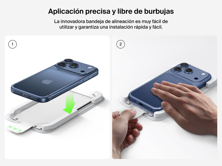 Belkin ScreenForce InvisiGlass Screen Protector with precise, bubble-free installation using easy alignment tray.