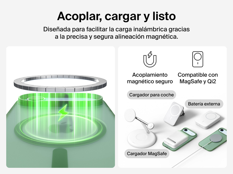 Close-up of Belkin SheerForce Grip Series Case for iPhone 17 with textured edges for secure, comfortable handling.