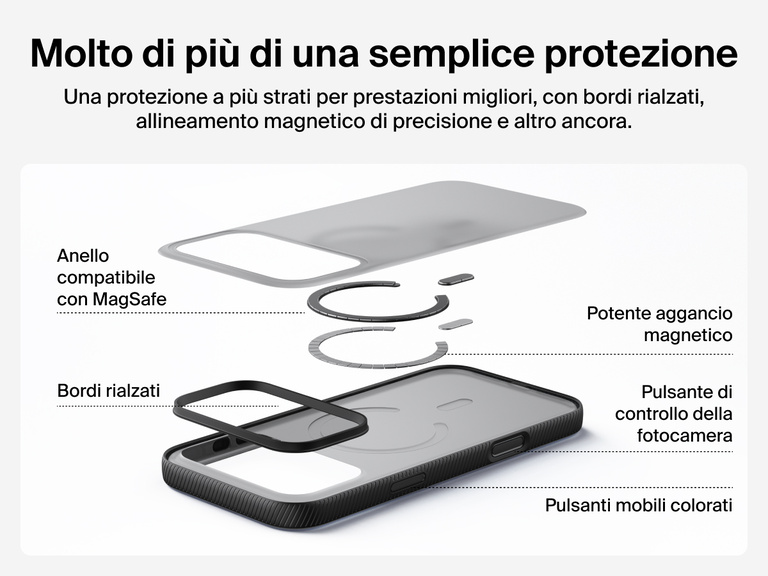 Belkin SheerForce Grip Series Case for iPhone 17 supports MagSafe and Qi2 wireless charging with strong magnetic alignment.