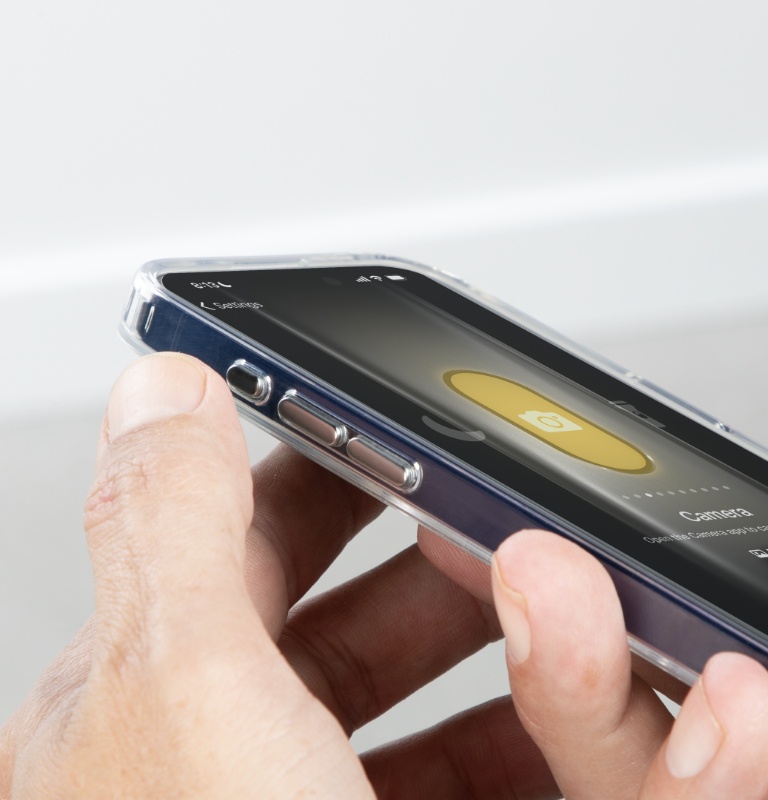 Transparent, slim, and light. 