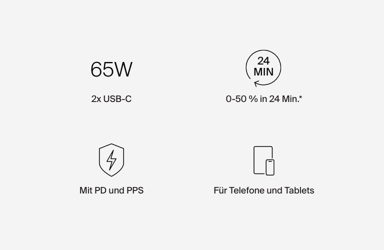 Kfz-Ladegerät mit zwei Anschlüssen (42 W) – USB-C mit PPS (30 W) und USB-A (12 W) für Galaxy S23, S23+, Ultra, iPhone 15, 14, Pro, Max | Belkin
