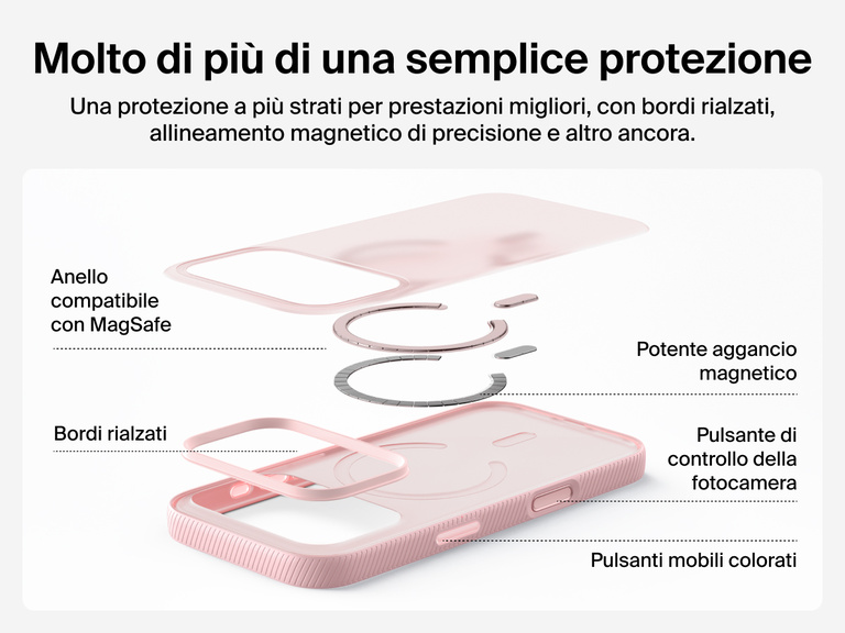 Belkin SheerForce Grip Series Case for iPhone 17 supports MagSafe and Qi2 wireless charging with strong magnetic alignment.