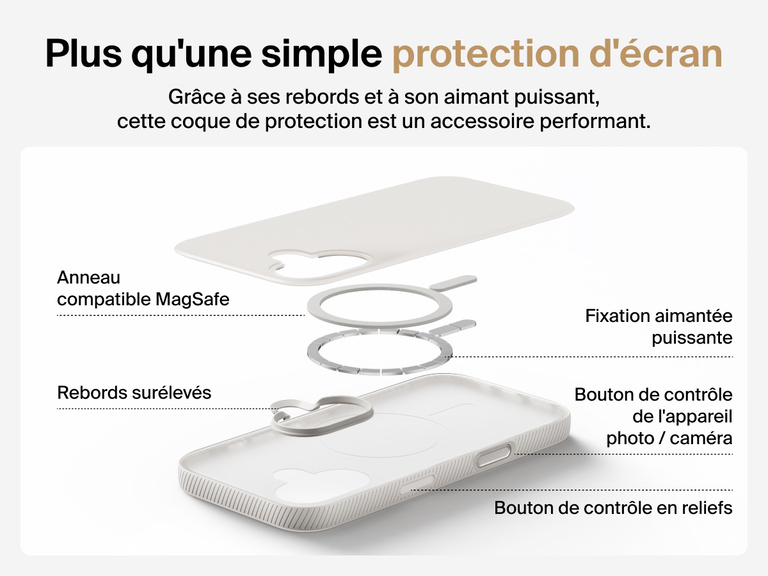 Belkin SheerForce Grip Series Case for iPhone 17 supports MagSafe and Qi2 wireless charging with strong magnetic alignment.