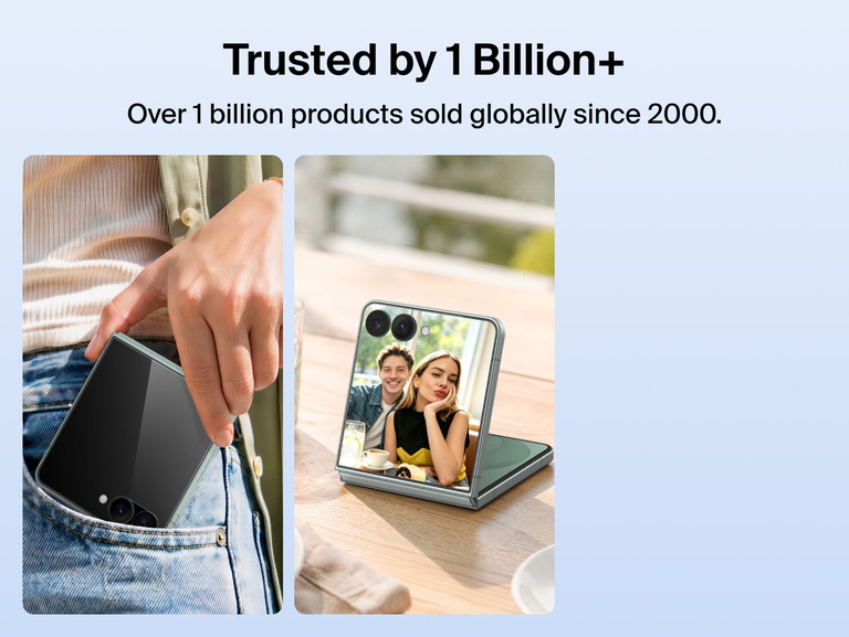 Belkin Titan SmartShield Anti-Reflective Screen Protector for Samsung Galaxy Z 8 trusted by over 1 billion products sold worldwide and designed for everyday protection.