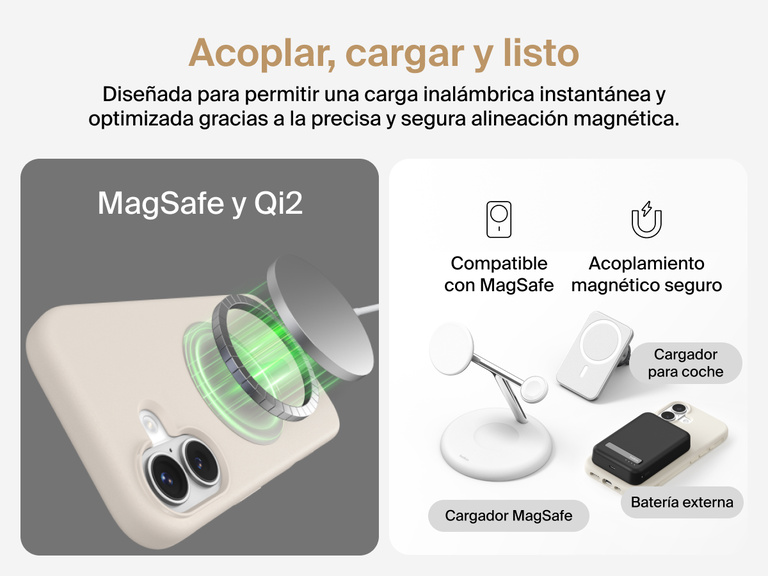 La funda SheerForce Protect Series para iPhone 17 de Belkin cuenta con bordes realzados para preservar efizcamente la pantalla y las lentes de la c&aacute;mara y su dise&ntilde;o no obstaculiza la carga magn&eacute;tica inal&aacute;mbrica.