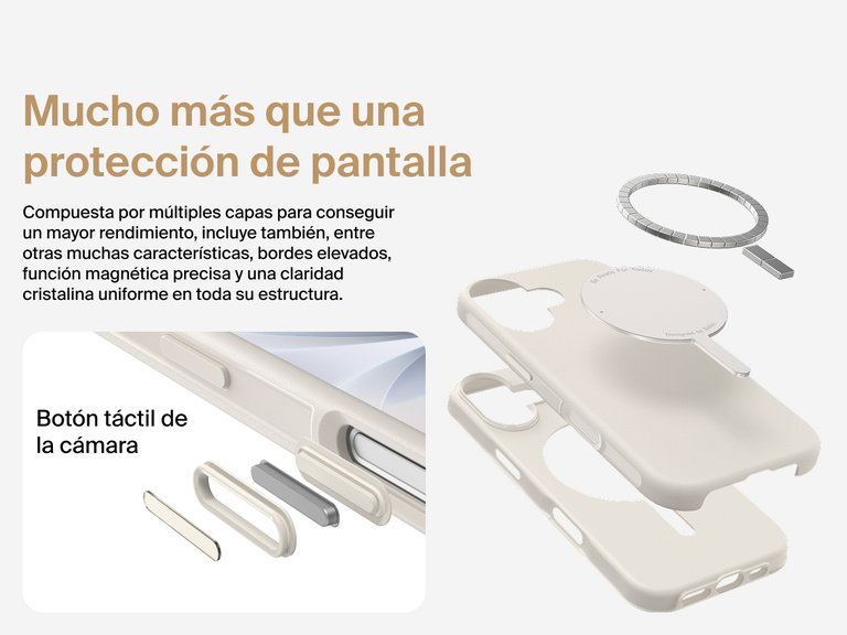 La funda SheerForce Protect Series de Belkin para iPhone 17 es compatible con MagSafe y Qi2 para proporcionar un potente acoplamiento magn&eacute;tico con cargadores y otros accesorios.