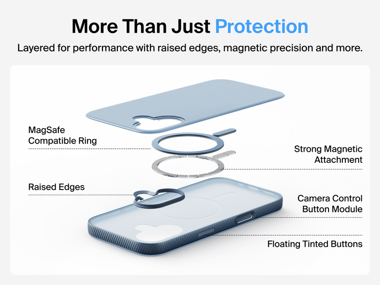 Belkin SheerForce Grip Series Case for iPhone 17 supports MagSafe and Qi2 wireless charging with strong magnetic alignment.