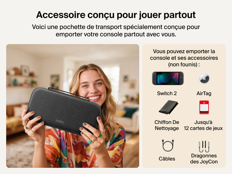 Image d'un socle de recharge 3-en-1 aimanté et compacte Belkin BoostCharge rechargeant un iPhone et qui met en avant sa fonction d'alignement magnétique, son angle ajustable de 65 degrés, sa compatibilité avec les coques de protection de moins de 5 mm et sa capacité de recharge rapide Qi2.