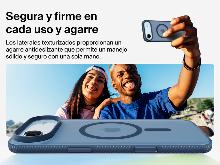 Belkin SheerForce Grip Series Case for iPhone 17 with military-grade drop protection and textured non-slip grip.