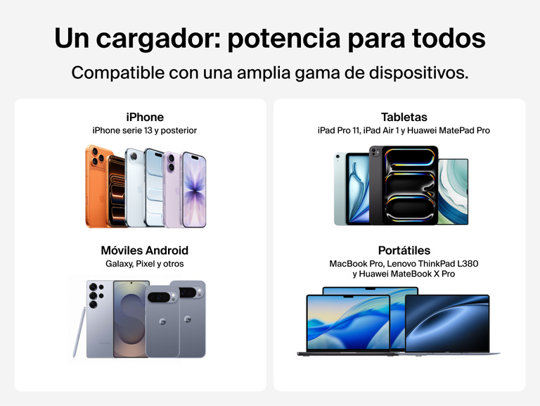 El cargador de pared GaN de 45 W con cable retr&aacute;ctil Belkin UltraCharge permite cargar dos dispositivos simult&aacute;neamente mediante su cable USB-C y puerto USB-C integrados. Adem&aacute;s, asegura una carga lo m&aacute;s r&aacute;pida posible gracias a su funci&oacute;n de distribuci&oacute;n inteligente de energ&iacute;a.