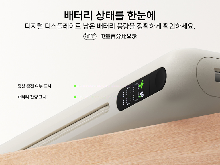 Belkin UltraCharge Pro Laptop Power Bank 25K with digital display showing real-time battery percentage and charging status for accurate power monitoring