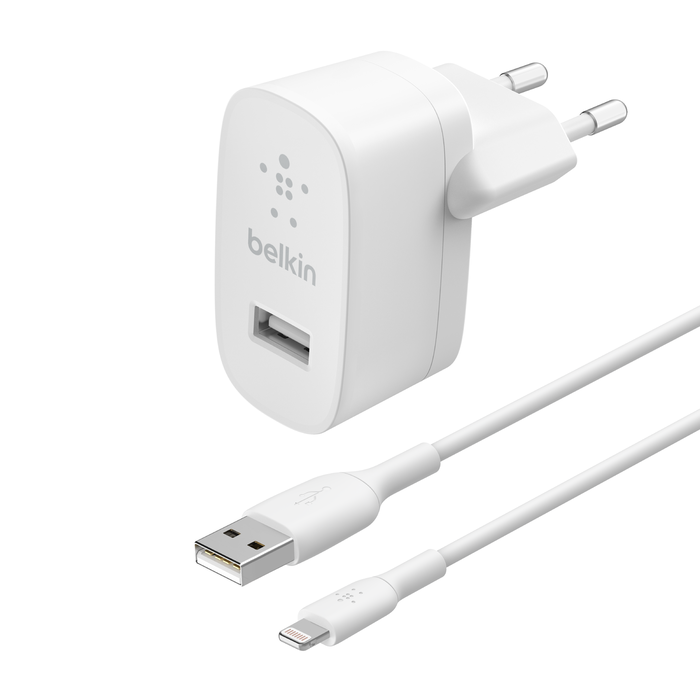 Chargeur secteur USB-A (12 W) avec câble Lightning