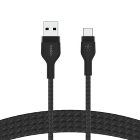 USB-A to USB-C Cable 15W, Black, hi-res