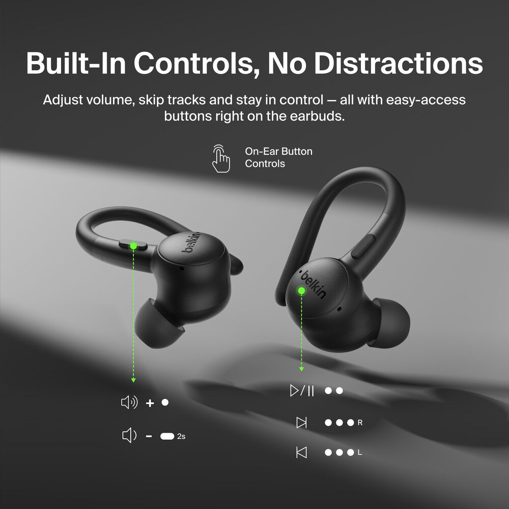 True Wireless Earbuds, Black, hi-res