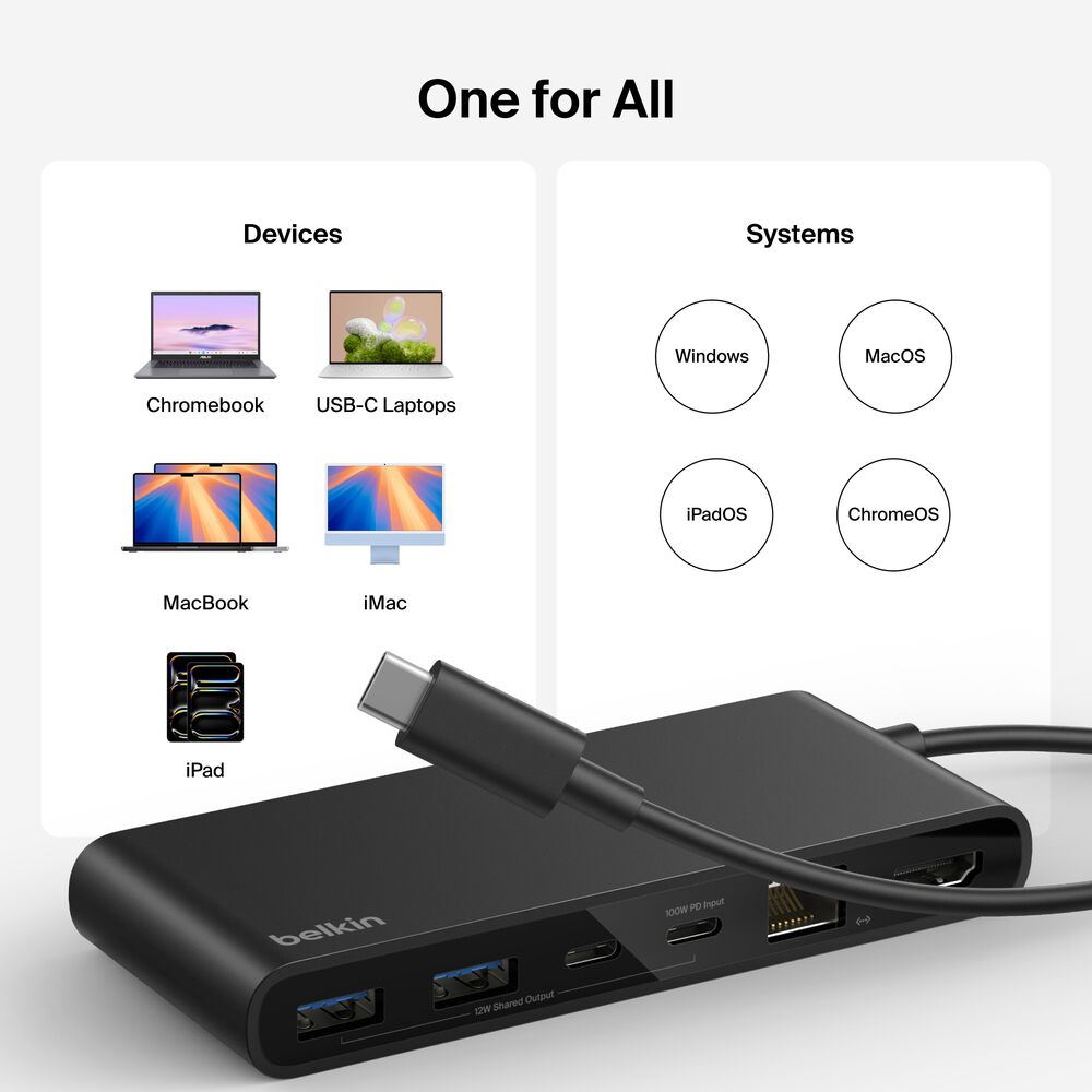 8-Port USB-C Hub with 2.5Gb Ethernet, Black, hi-res