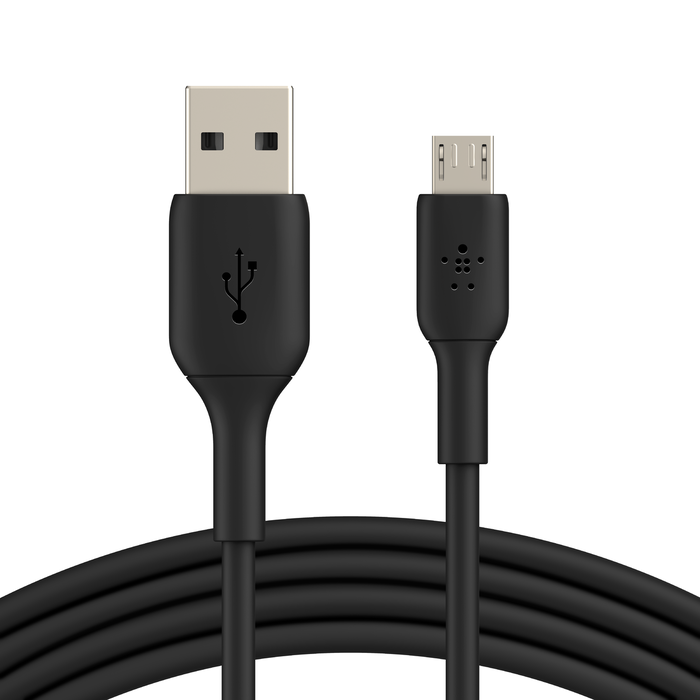 BOOST↑CHARGE™ USB-A to Micro-USB Cable (1m / 3.3ft, Black), Black, hi-res