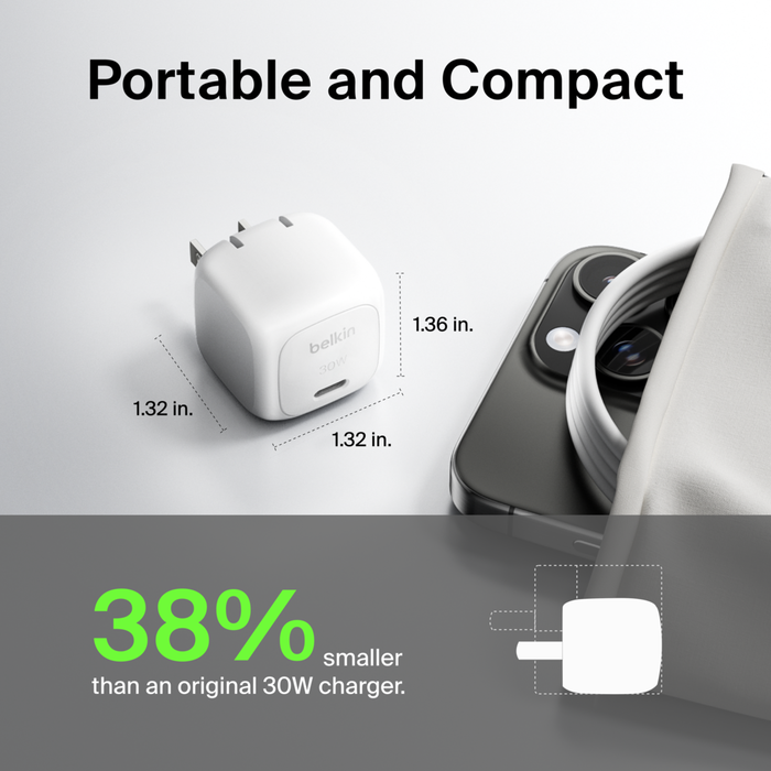 BoostCharge USB-C Wall Charger 30W Power Delivery | Belkin US