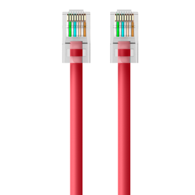 CAT6 Ethernet Patch Cable, RJ45, M/M, Red, hi-res