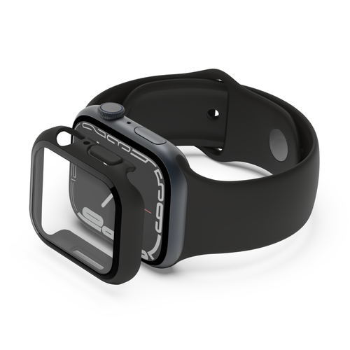 Antimikrobieller TemperedCurve 2-in-1-Displayschutz mit Schutzrand für die Apple Watch