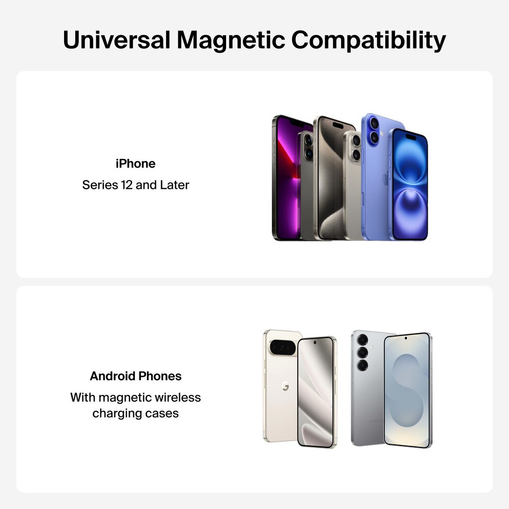 Magnetic Wireless Charging Car Vent Mount, , hi-res