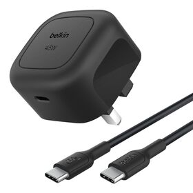 Compact USB-C Wall Charger 45W + USB-C Cable, , hi-res