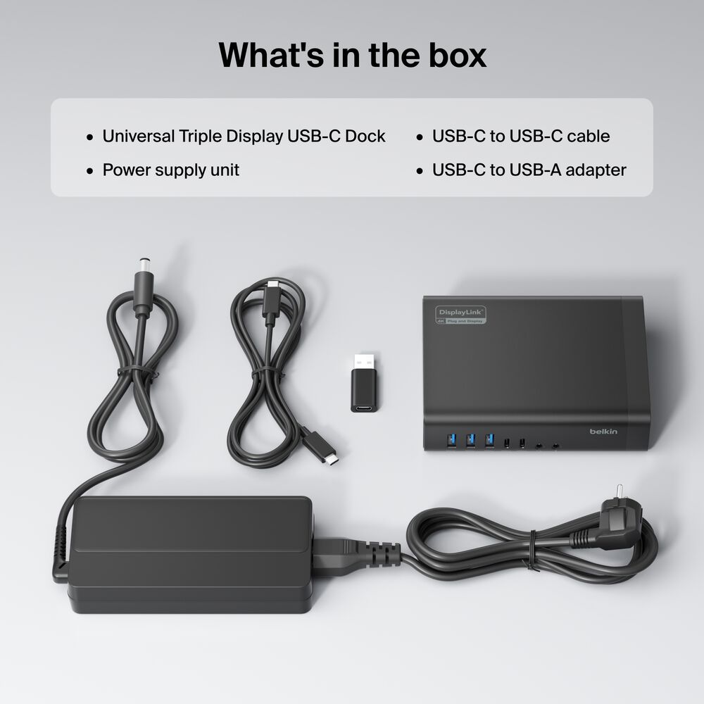Estaci&oacute;n de acoplamiento universal USB-C de 16 puertos para tres pantallas, , hi-res