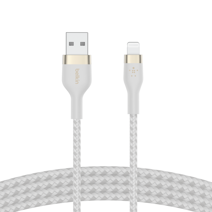 Lightning 커넥터가 있는 USB-A 케이블, 하얀색, hi-res