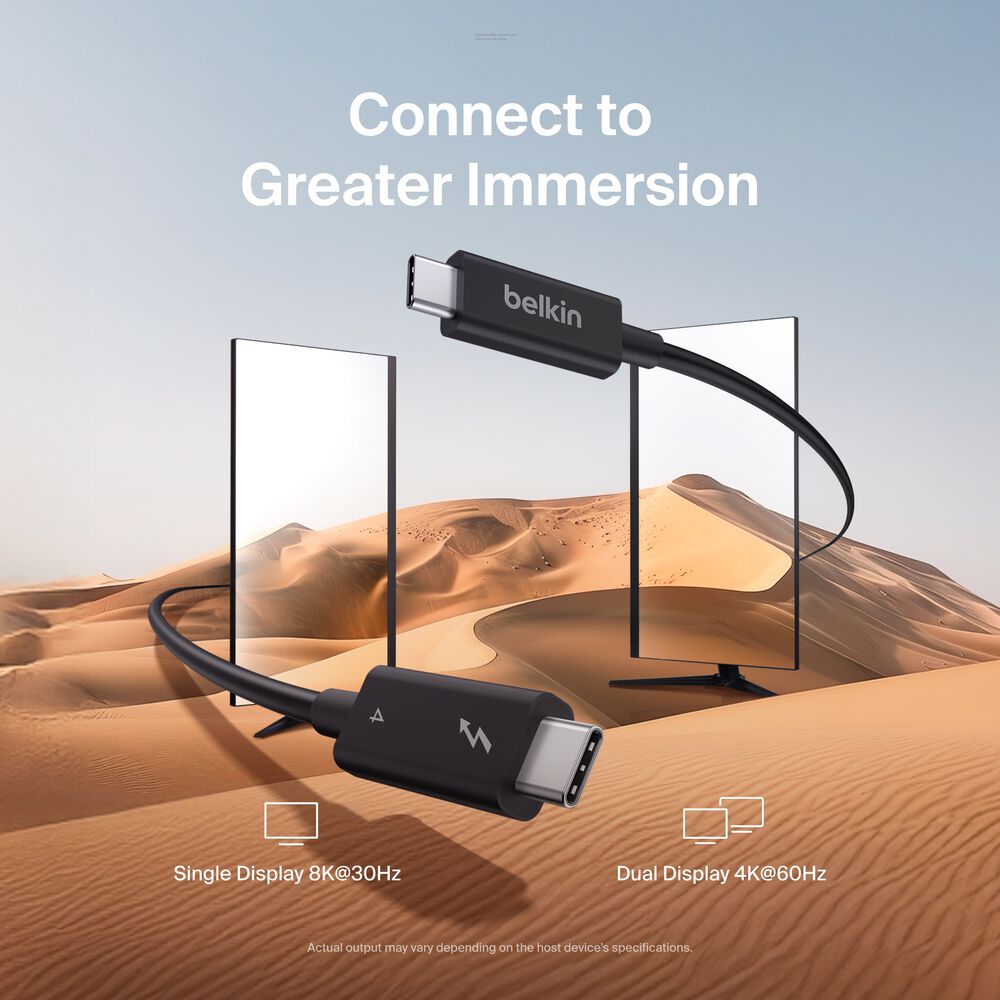 Thunderbolt 4 Cable, 1M, Passive, Black, hi-res