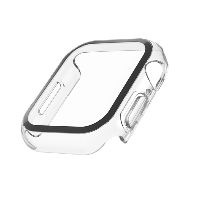 템퍼드커브 2-in-1 강화유리 + 범퍼 케이스 (Apple Watch Series 9/8/7/6/5/4/SE), 클리어, hi-res