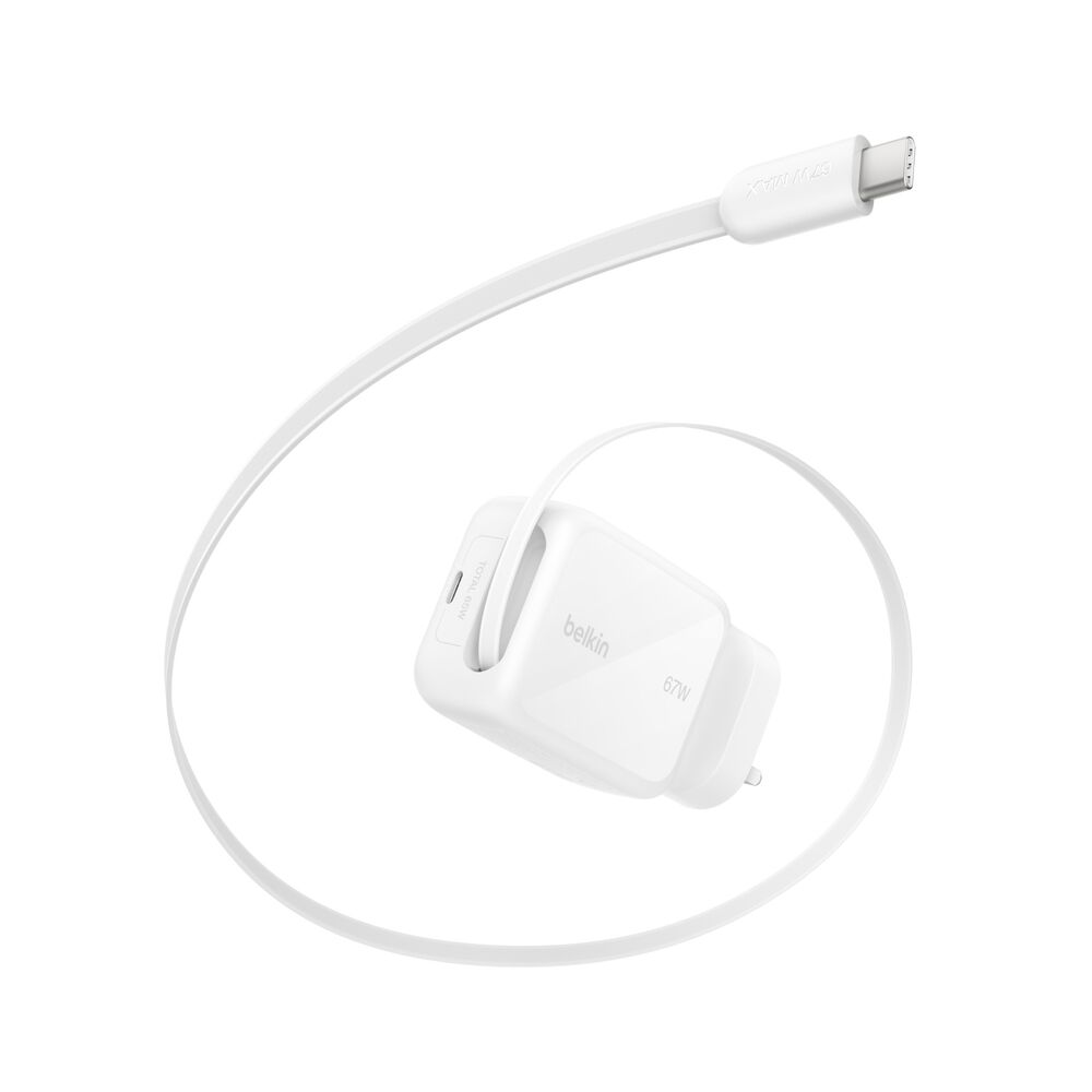 GaN 伸縮線充電器 67W, , hi-res