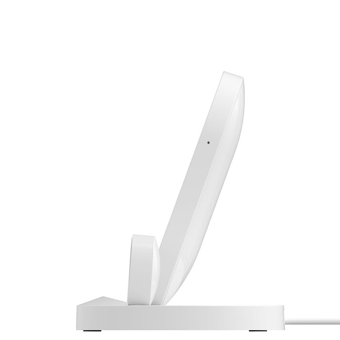 Wireless Charging Dock for iPhone + Apple Watch + USB-A port, White, hi-res