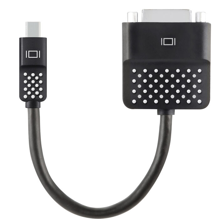 Mini DisplayPort™ to DVI Adapter, Black, hi-res