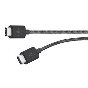MIXIT↑™ Metallic USB-C™ to USB-C Charge Cable (USB Type C™), Black, hi-res