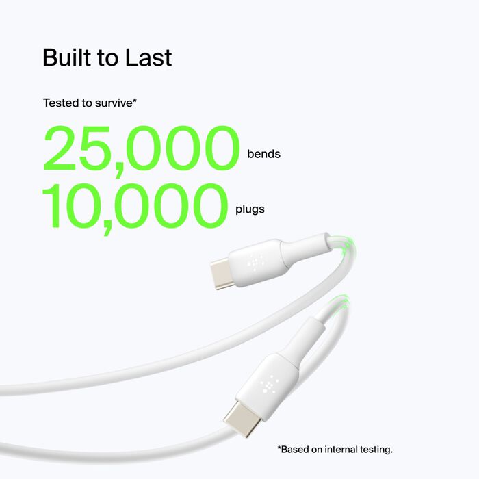 USB-C to USB-A Cable (1m / 3.3ft, White), White, hi-res