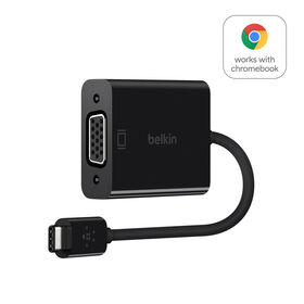 USB-C to VGA Adapter (Works With Chromebook Certified), Black, hi-res