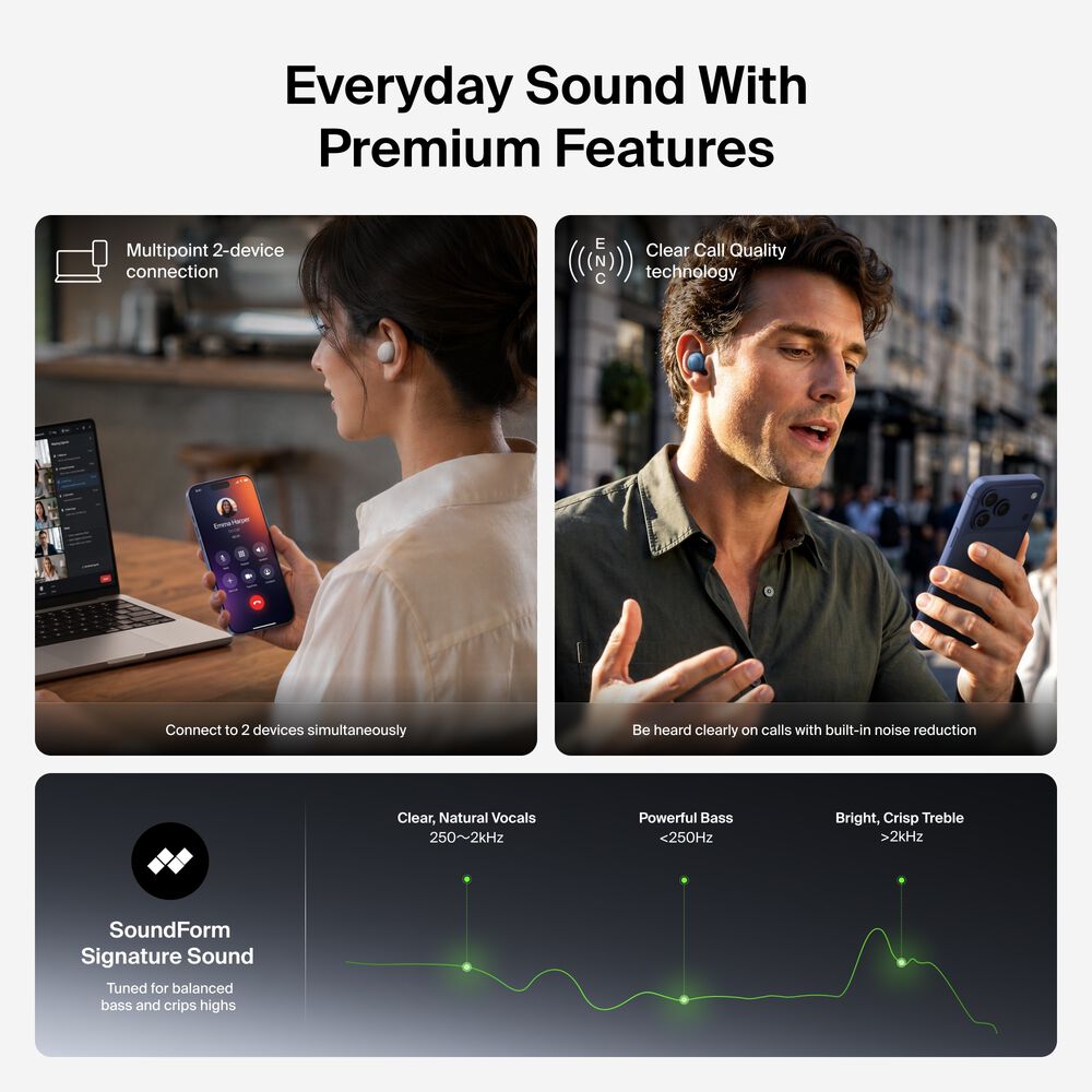 Noise-cancelling Earbuds, Black, hi-res