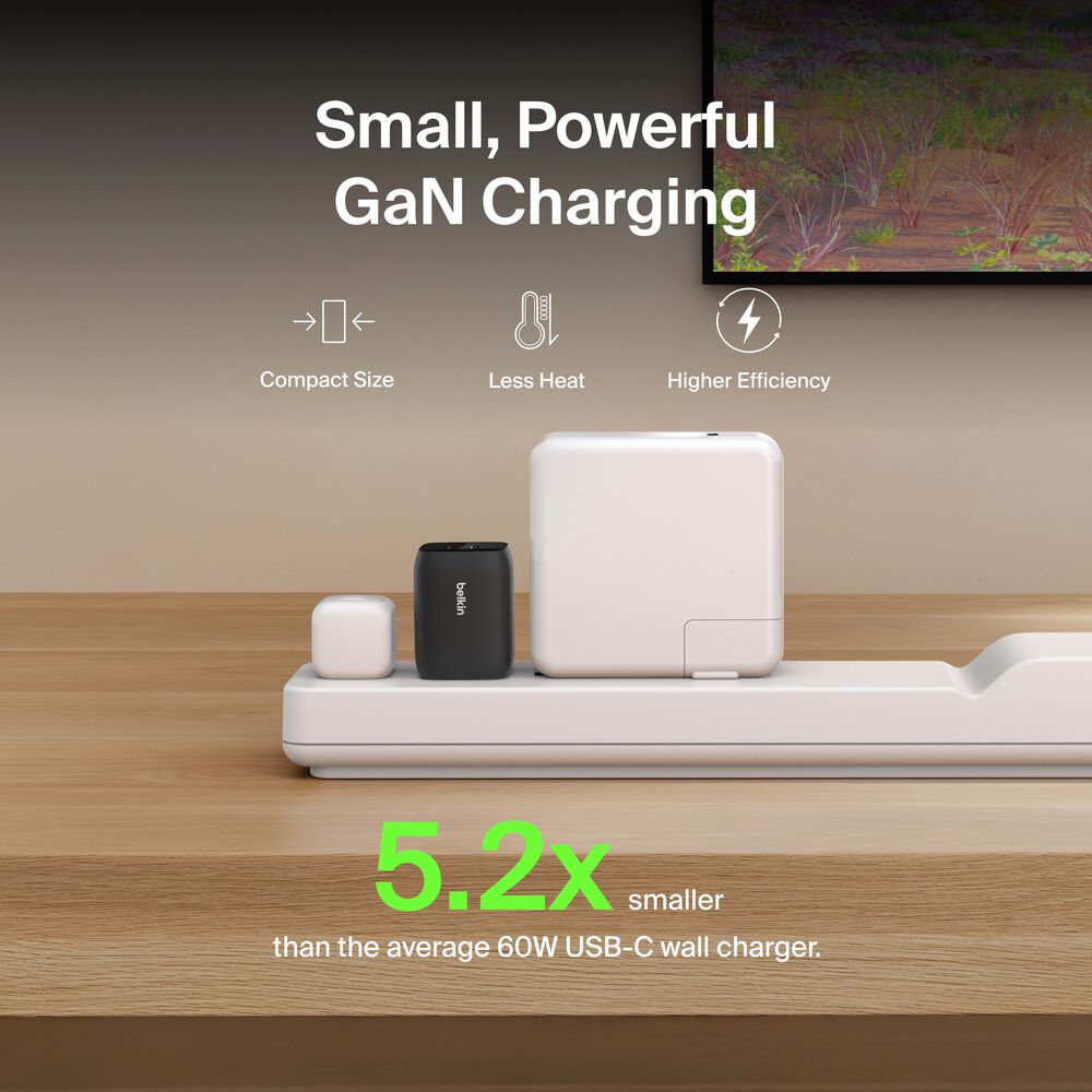 Dual USB-C Wall Charger 65W for Nintendo Switch 2, Black, hi-res