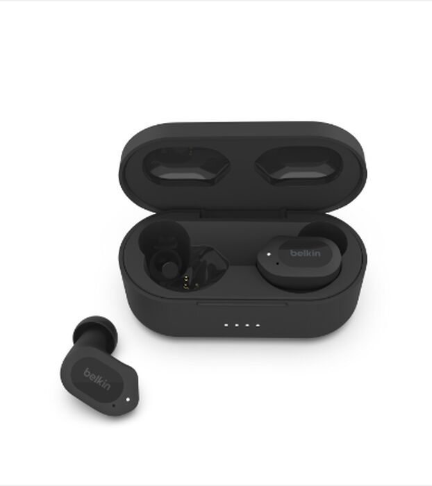 Écouteurs sans fil True Wireless, Noir, hi-res