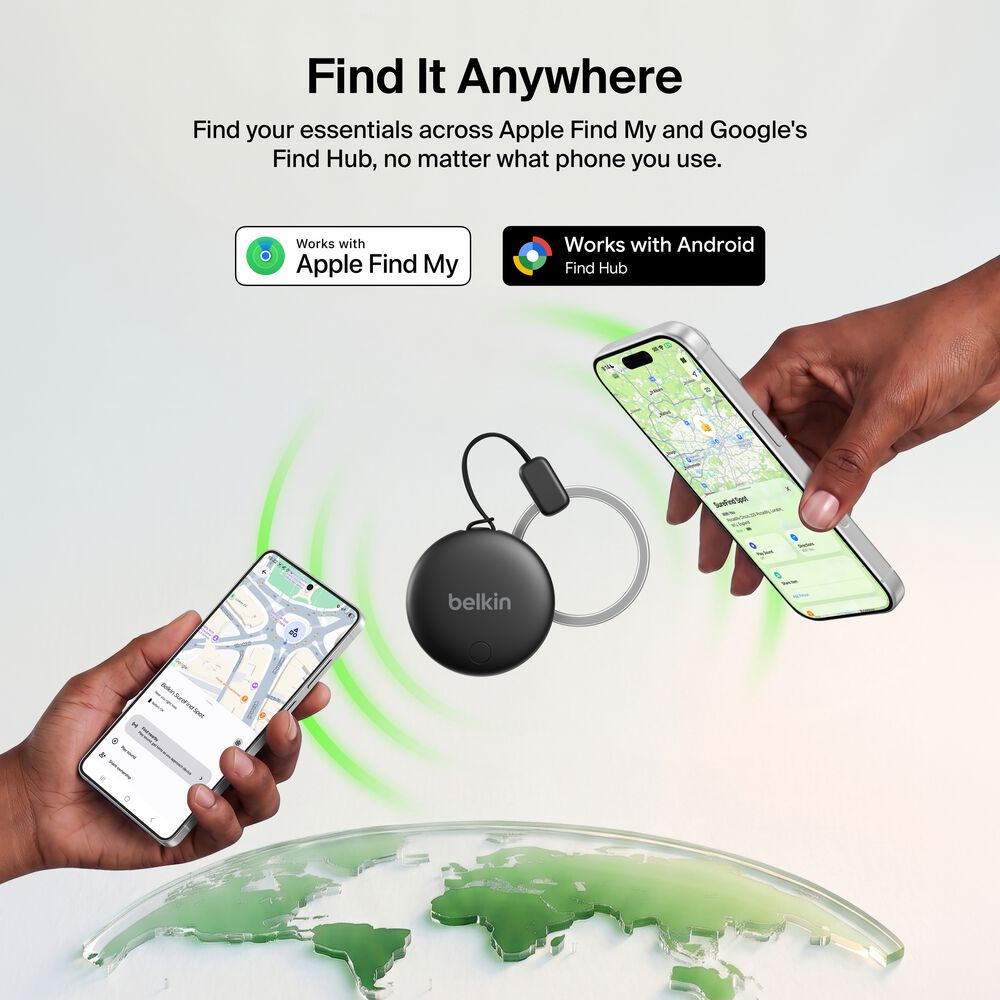 Bluetooth Tracker Tag, Black, hi-res