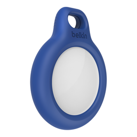 Secure Holder with Key Ring for AirTag, Blue, hi-res