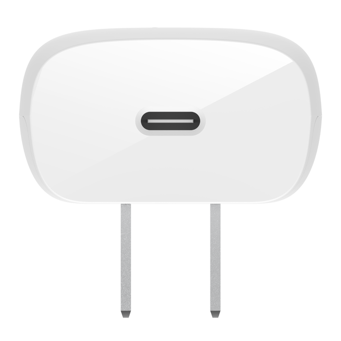 Chargeur Secteur USB-C 30W Charge Rapide Sécurisée Design Compact Original  Blanc