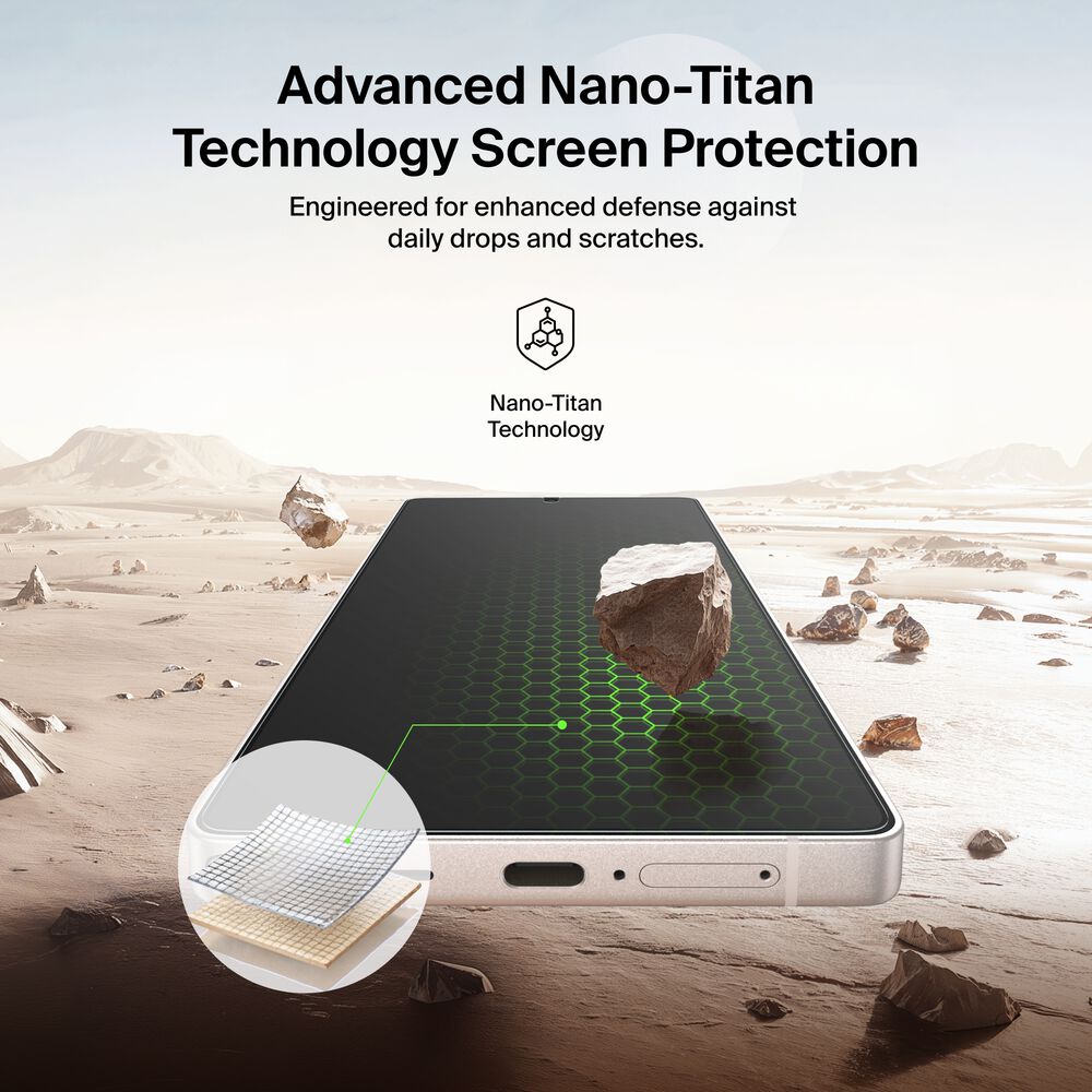 Titan SmartShield Anti-Reflective Screen Protector for Samsung Galaxy S26 Ultra, , hi-res