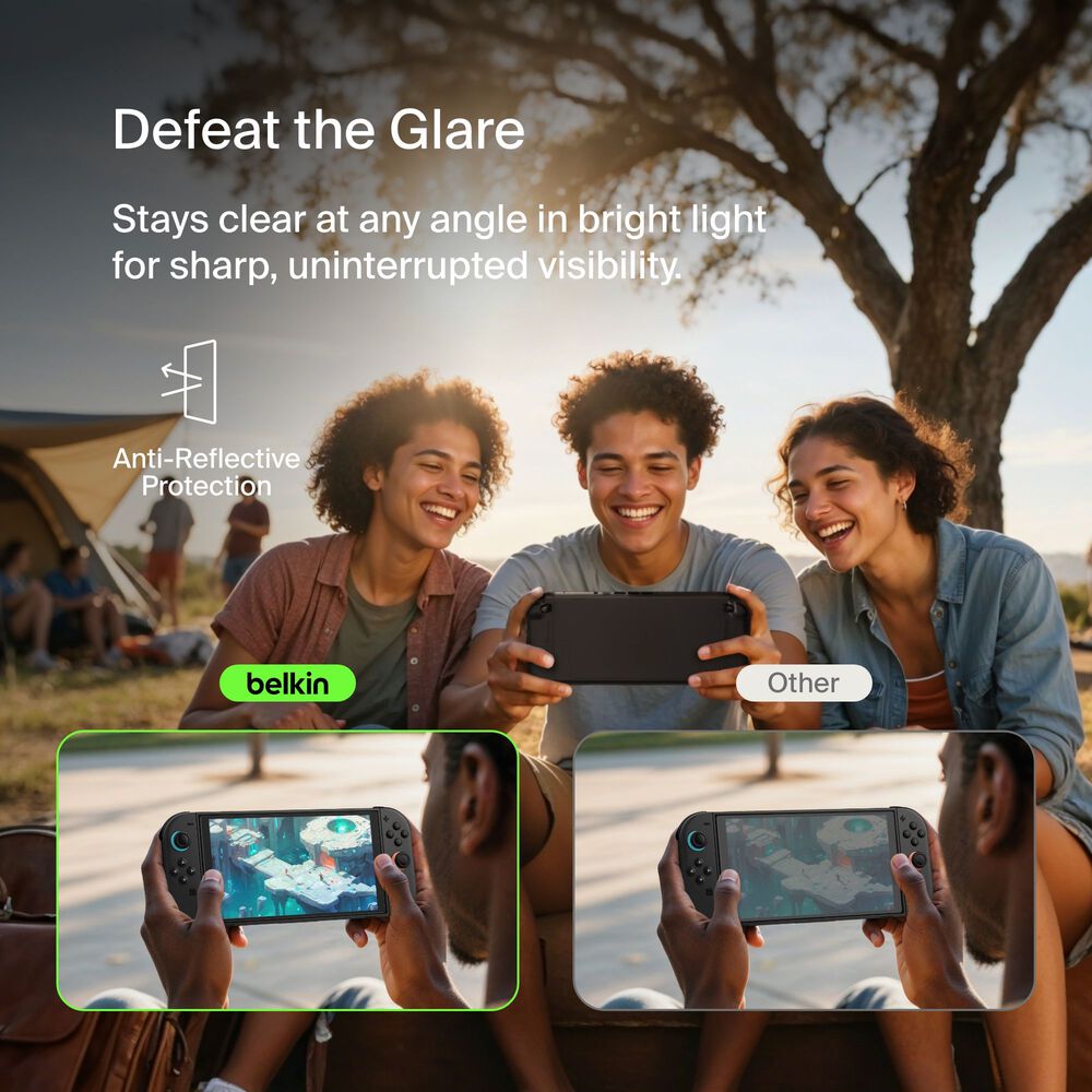 TemperedGlass Anti-Reflective Screen Protector for Nintendo Switch 2, Clear, hi-res