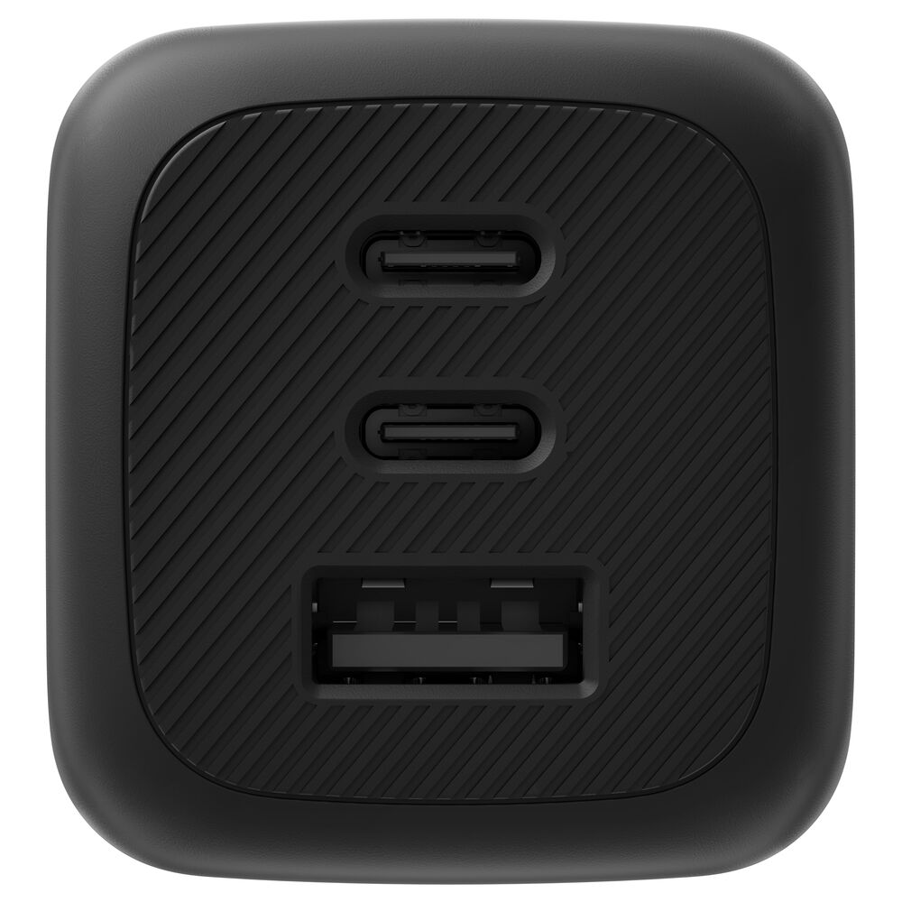 3-Port GaN Wall Charger 70W, Black, hi-res